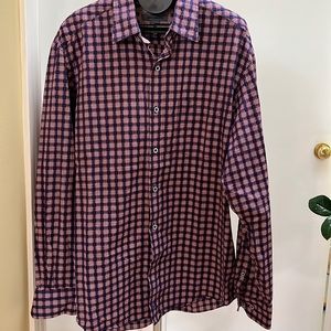 Johnston & Murphy cotton LS shirt, L